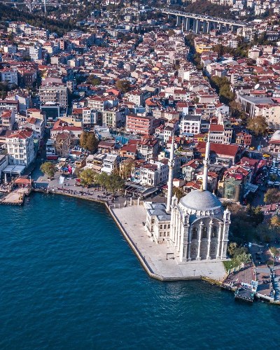 Вид на Стамбул с высоты птичьего полета