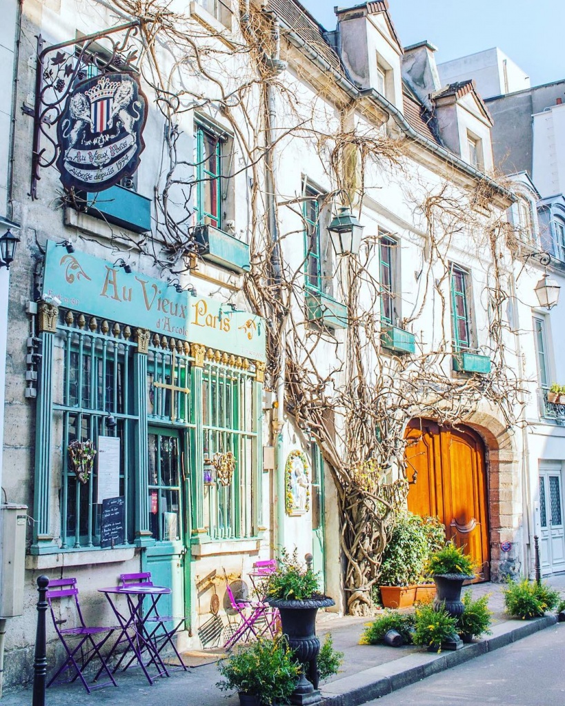 Кафе le Vieux Paris d'Arcole в Париже