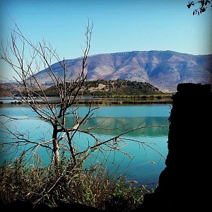 Вид на озеро в Бутринте, Албания